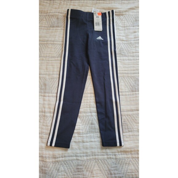 Adidas kids classic leggings nwt xs navy - Picture 1 of 5